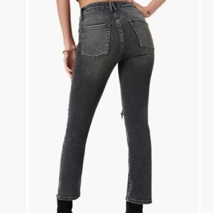 Good American Good Waist Crop Jeans In Vintage Black